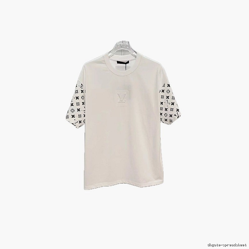 Louis Vuitton Monogram Patchwork Street-Luxury Style White T-Shirt