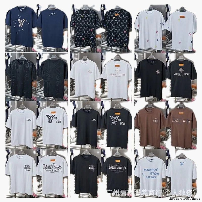 Louis Vuitton Monogram Trendy Multi-color Short-sleeve T-Shirt