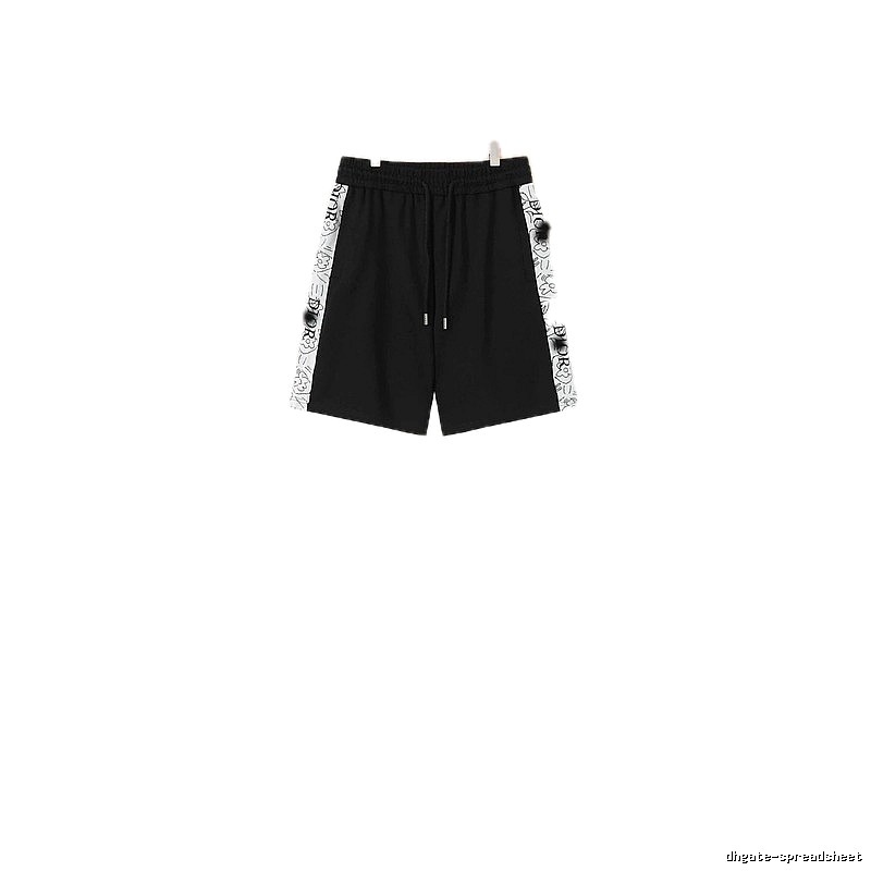 Louis Vuitton Side Print Casual Black Shorts