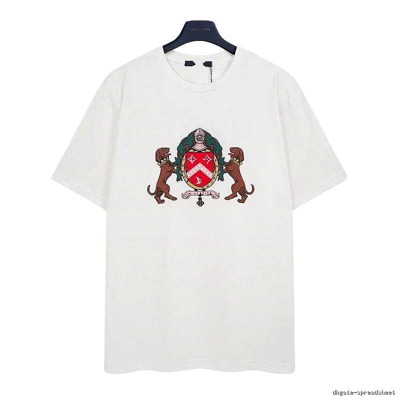Louis Vuitton Vintage-style Badge White Short-sleeve T-shirt