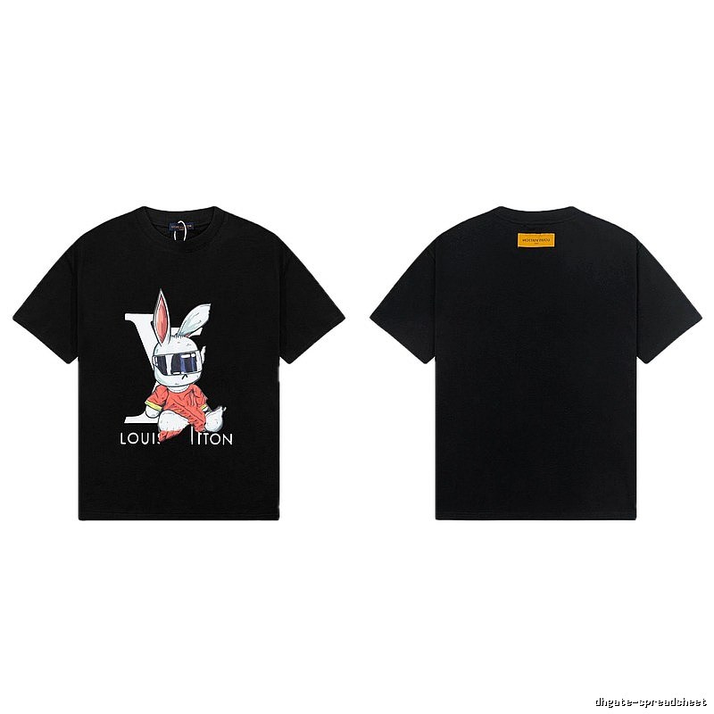 Louis Vuitton Year of the Rabbit Collection Street Style Black T-Shirt