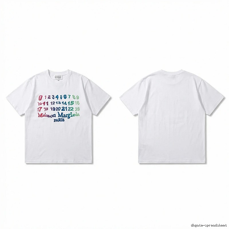 Maison Margiela digital-style white T-shirt