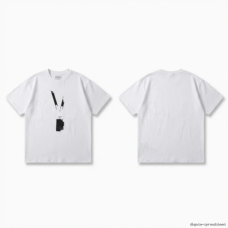 Maison Margiela minimalist style white T-shirt
