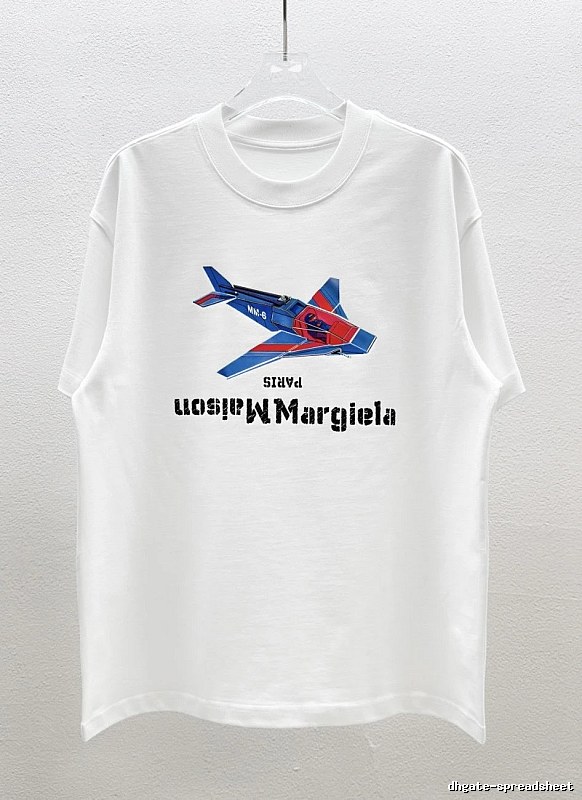 Maison Margiela MM6 Fighter Jet Print White T-Shirt