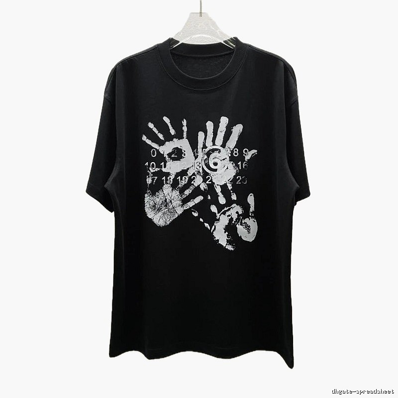 Maison Margiela MM6 Street Style Black T-Shirt