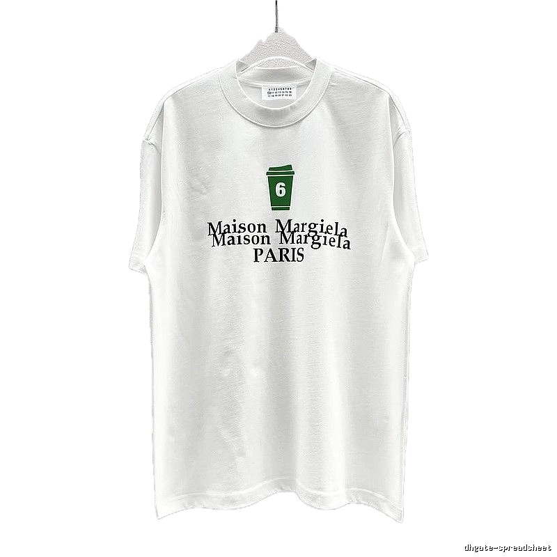 Maison Margiela No.6 Printed Casual White T-Shirt