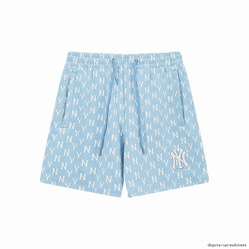 MLB full-print style light blue shorts