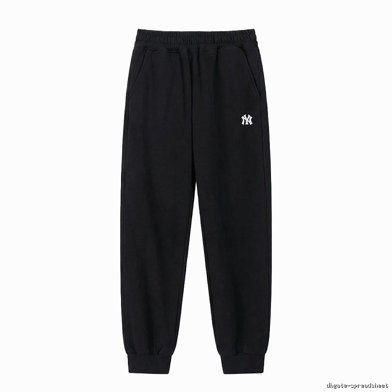 MLB large logo casual style black pants