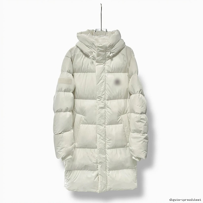 MLB long simple style off-white down jacket