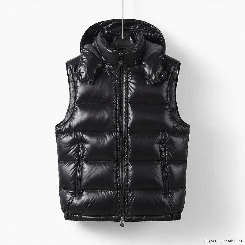 Moncler black stylish down vest