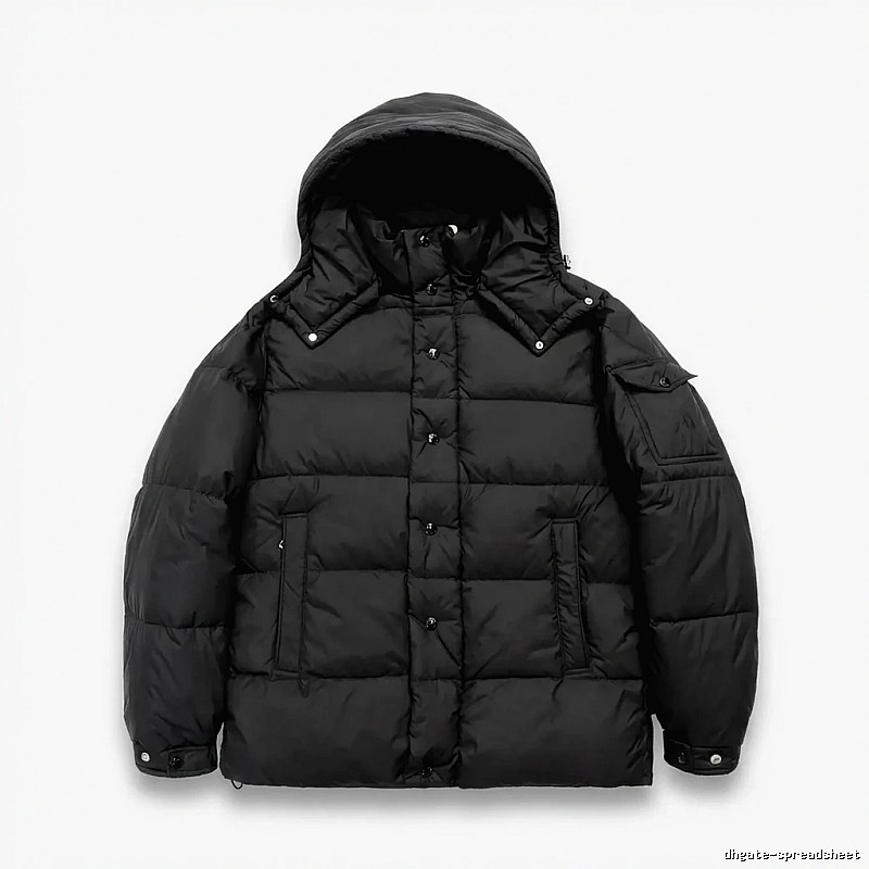 Moncler black trendy and cool down jacket