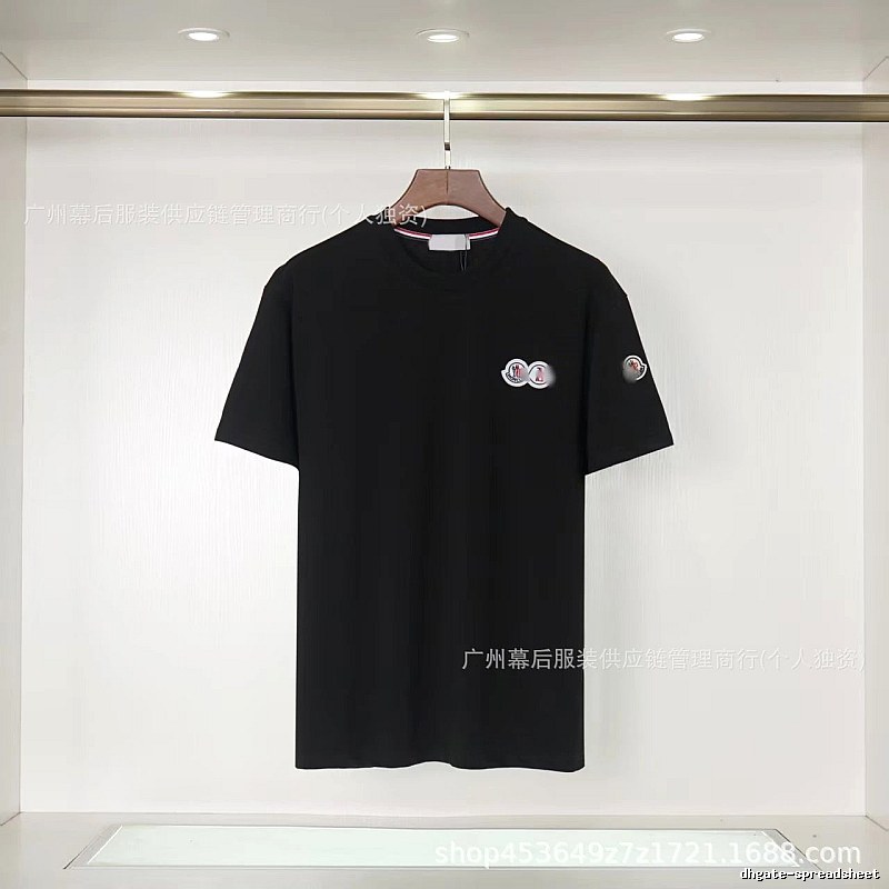 Moncler Co-branded Casual Style Black Short-sleeve T-shirt