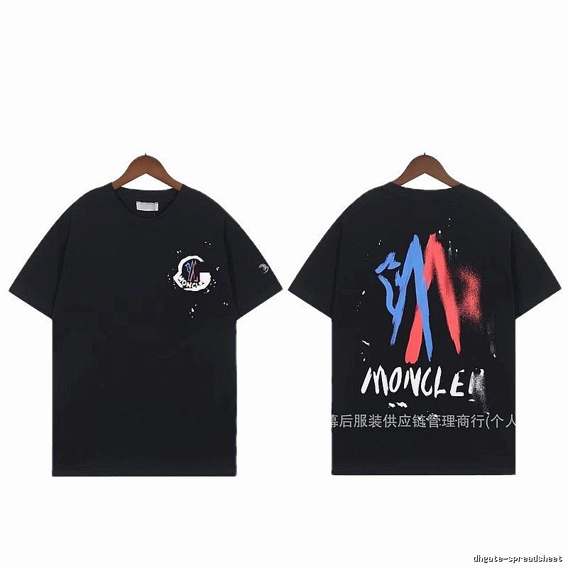 Moncler Graffiti Street Style Black T-Shirt