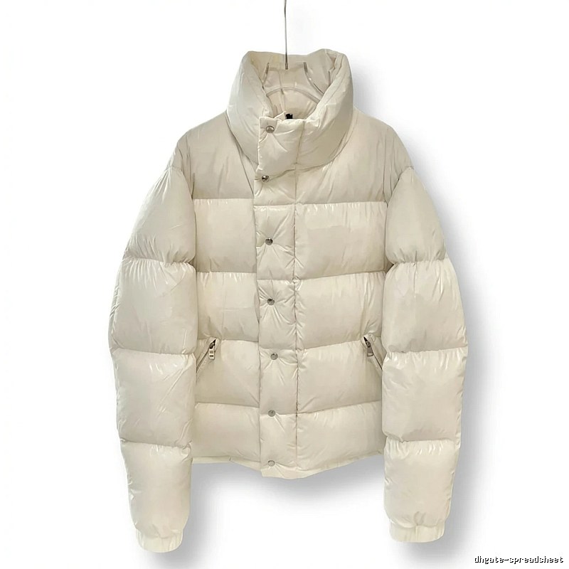 Moncler minimalist style off-white down jacket