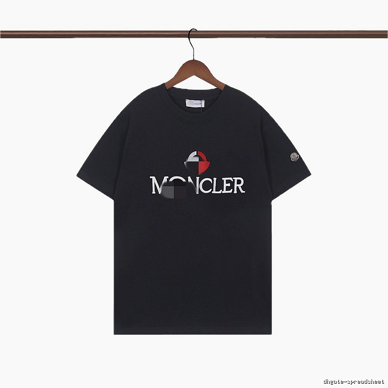 Moncler Printed Casual Black Short-sleeve T-shirt