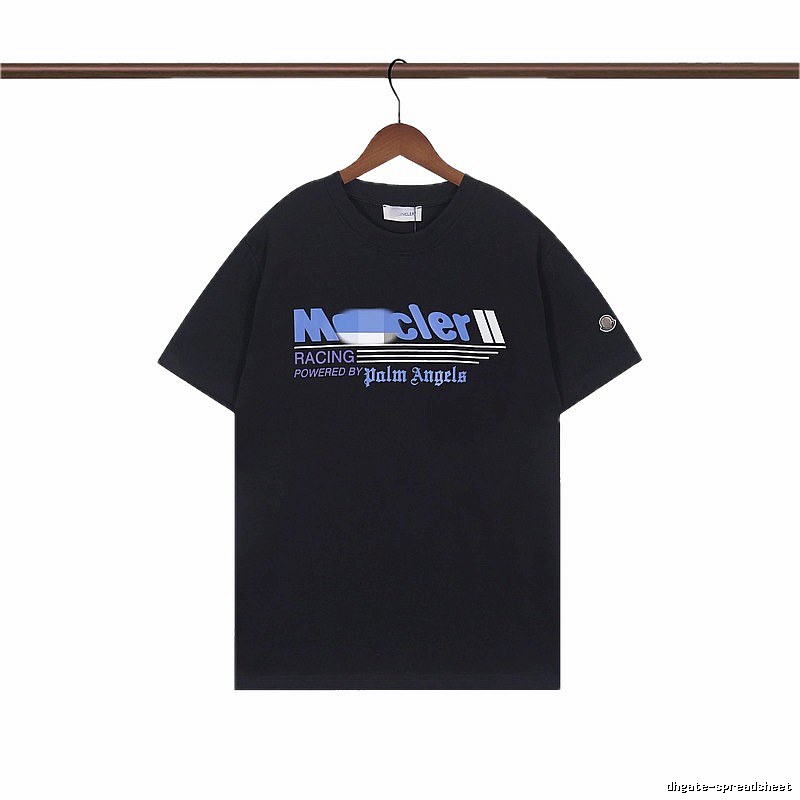 Moncler Racing Co-branded Street Style Black Short-sleeve T-shirt