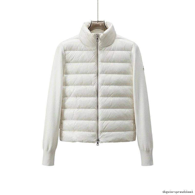 Moncler short stylish white down jacket