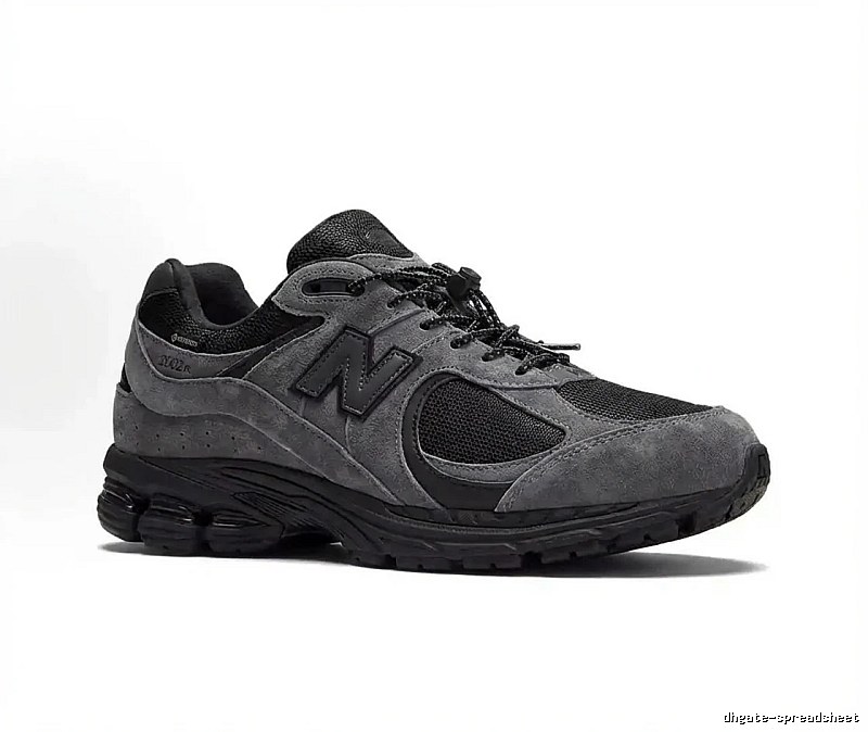 New Balance 2002R Retro Style Grey and Black Shoes