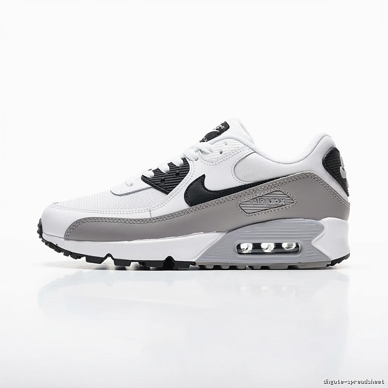 Nike Air Max retro-style gray and white sports shoes