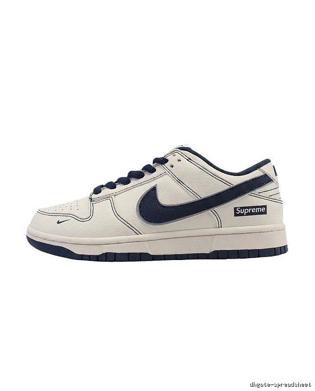 Nike Dunk Low black-and-white minimalist style skate shoes
