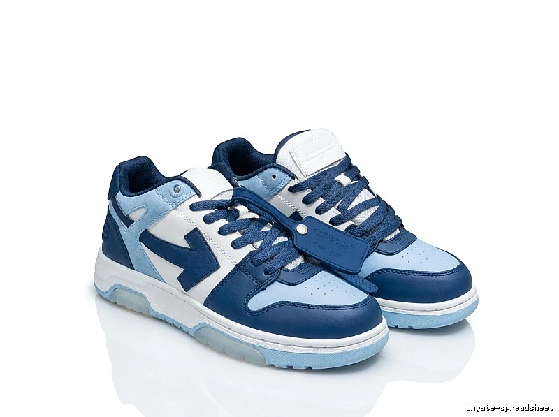 Off-White blue and white color-blocking casual shoes