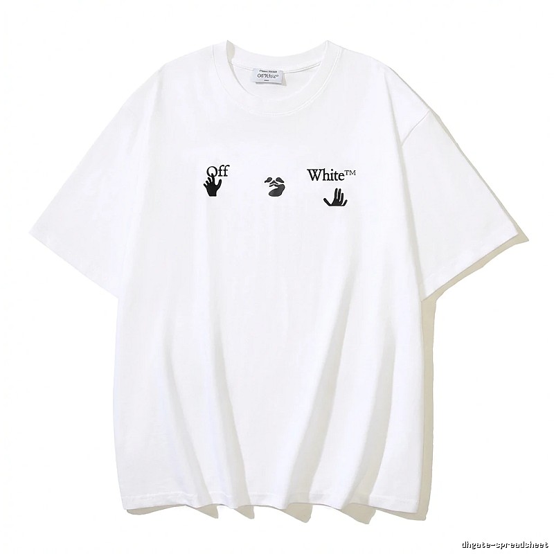 Off-White Gesture Style White T-shirt