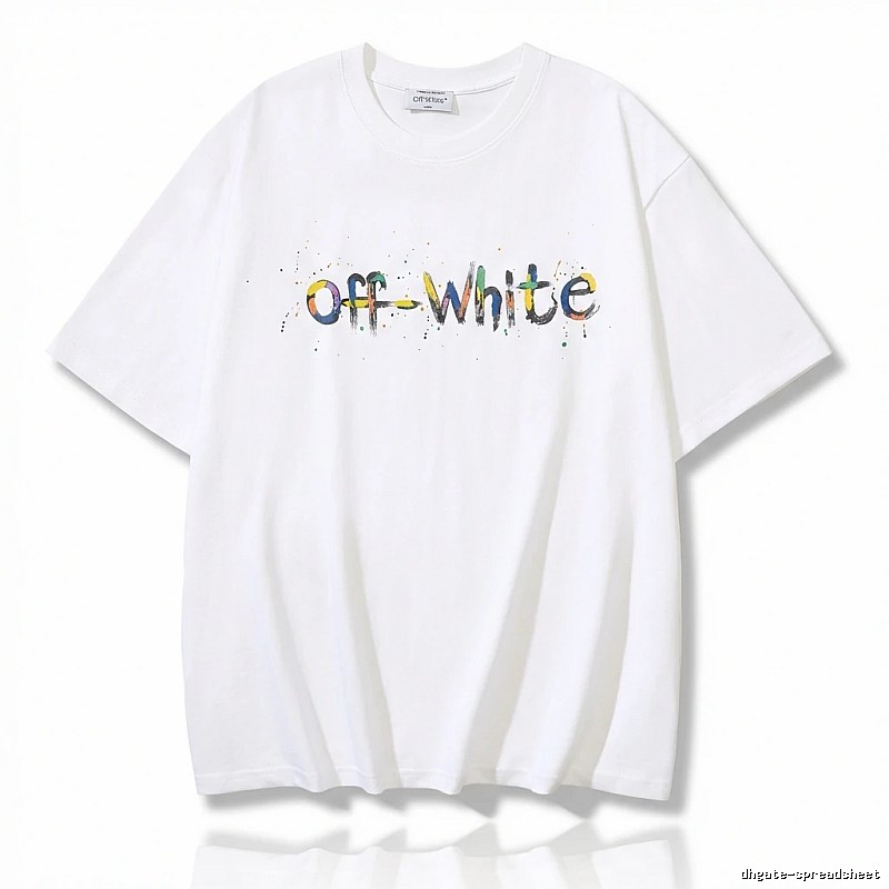 Off-White Graffiti Style White T-shirt