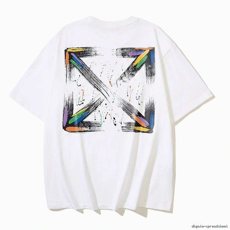 Off-White Graffiti Style White T-shirt