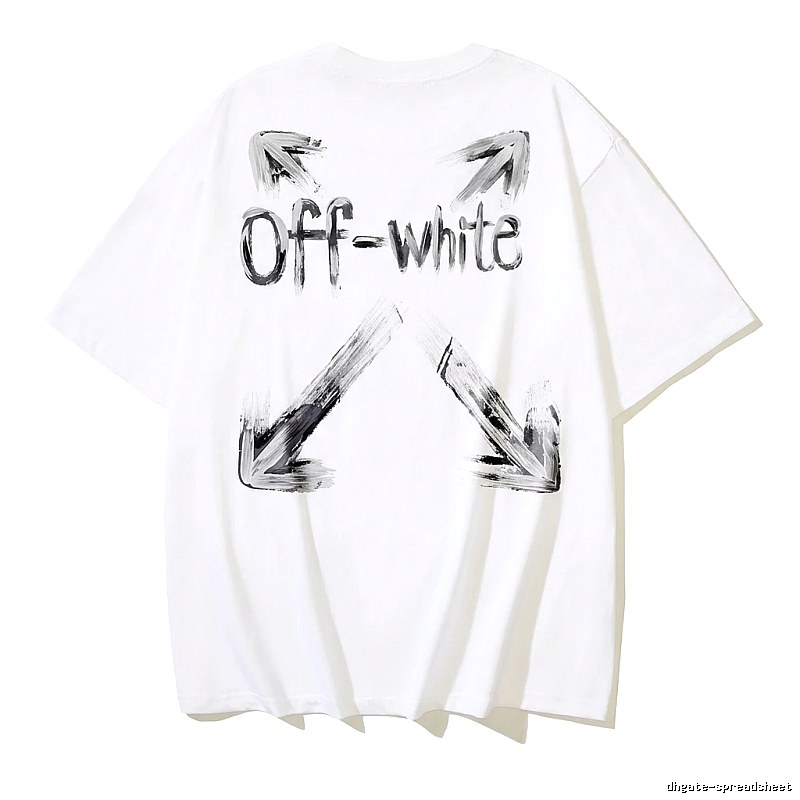 Off-White Graffiti Style White T-shirt