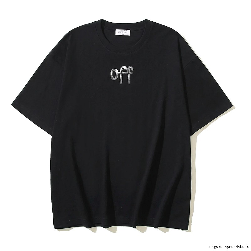 Off-White letter-style black T-shirt