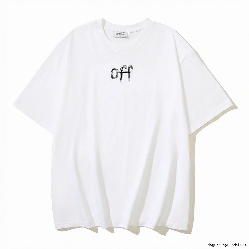 Off-White minimalist style white T-shirt