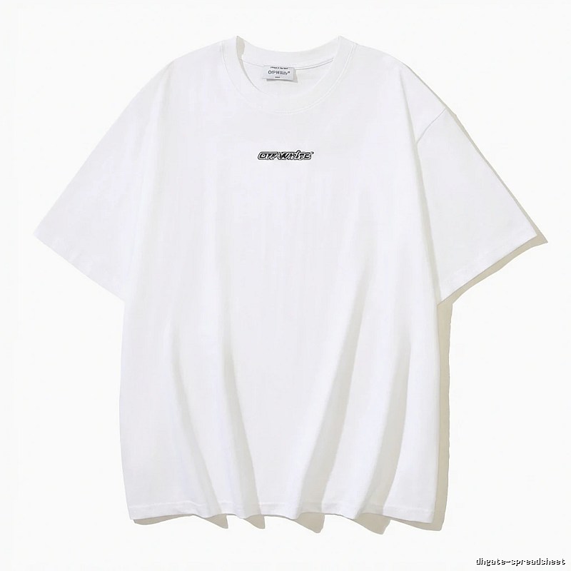 Off-White minimalist style white T-shirt
