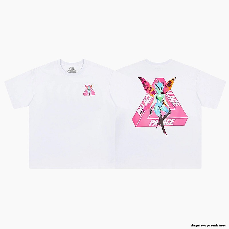 Palace Elf Print Street Style White Short-sleeve T-shirt