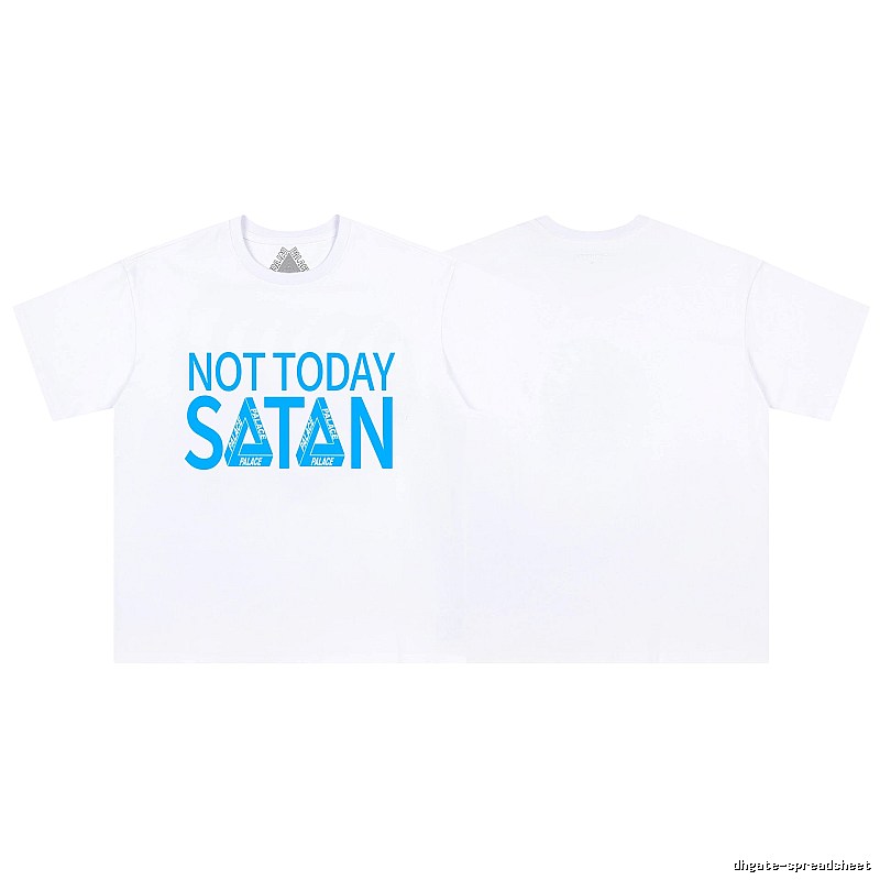 Palace Letter Print Street Style White Short-sleeve T-shirt