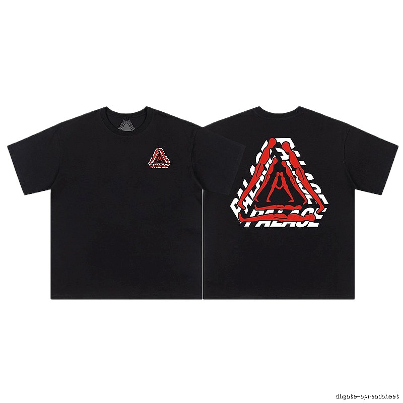 Palace Triangle Print Street Style Black T-Shirt