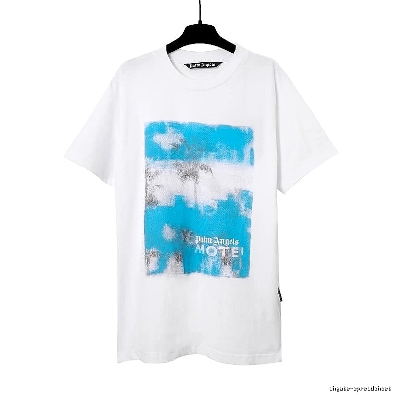 Palm Angels Gift Ready Logo T-shirt White Palm Tree with Fresh Pattern