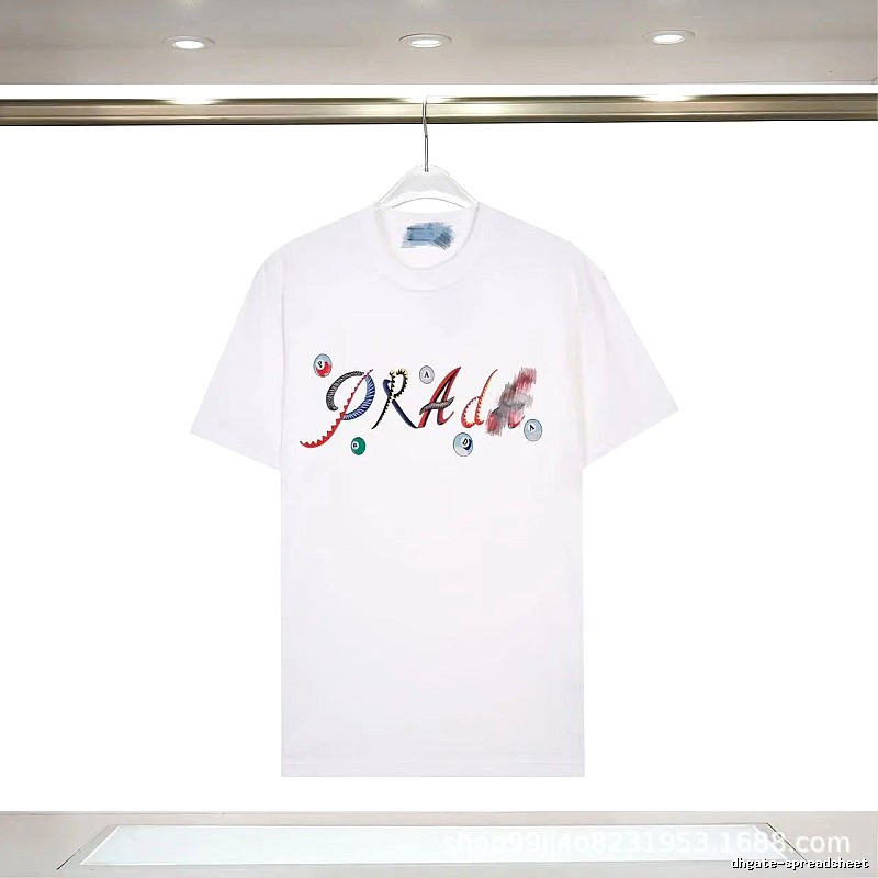 Prada Street Style White Short-sleeve T-shirt with Colorful Print