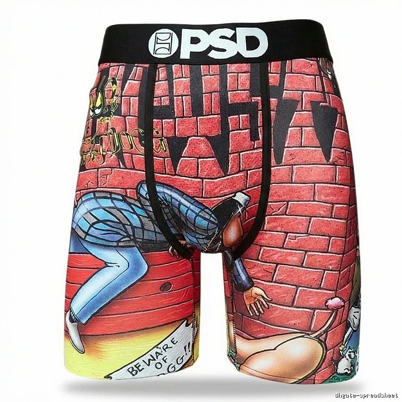 PSD graffiti-style red and black shorts