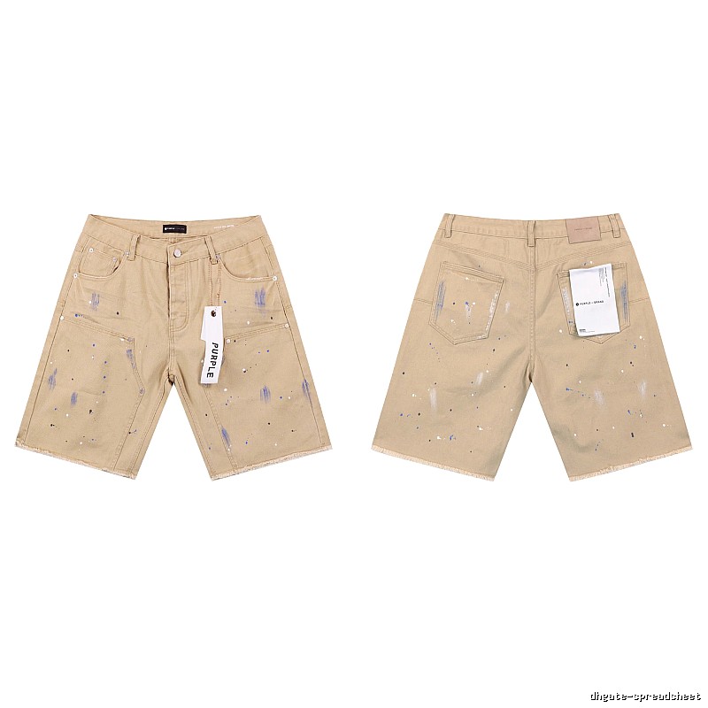 PurpleGodspeed Ink-splashing Style Khaki Shorts