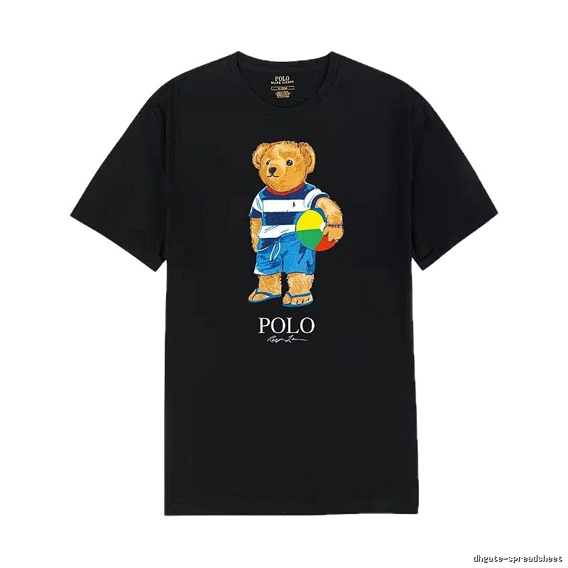 Ralph Lauren bear - style black T - shirt