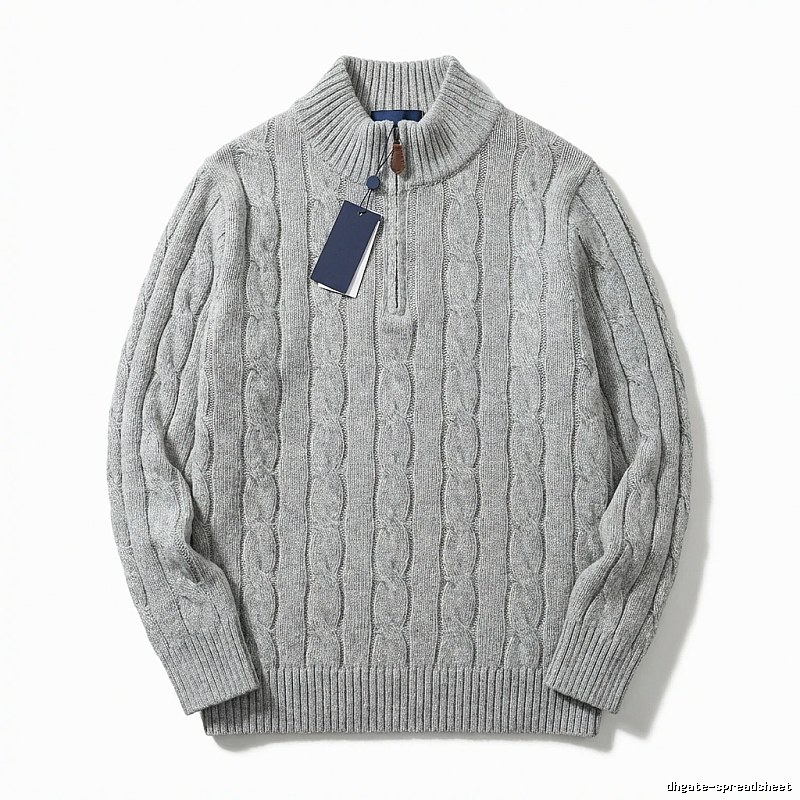 Ralph Lauren classic grey cable-knit sweater