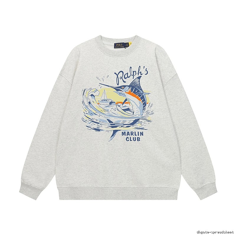 Ralph Lauren Marin Club Light Grey Sweatshirt