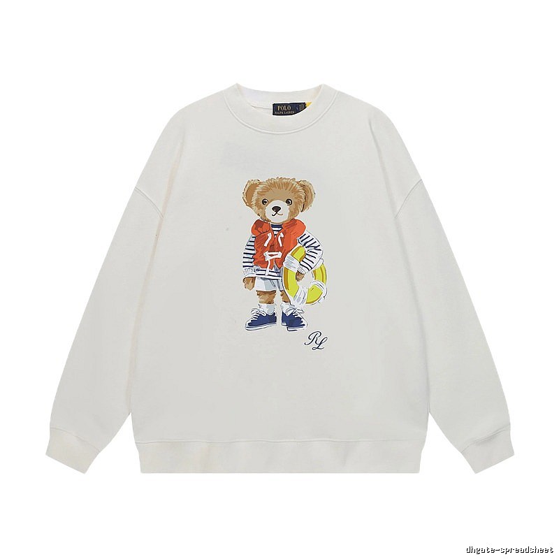 Ralph Lauren white sweatshirt with bear print