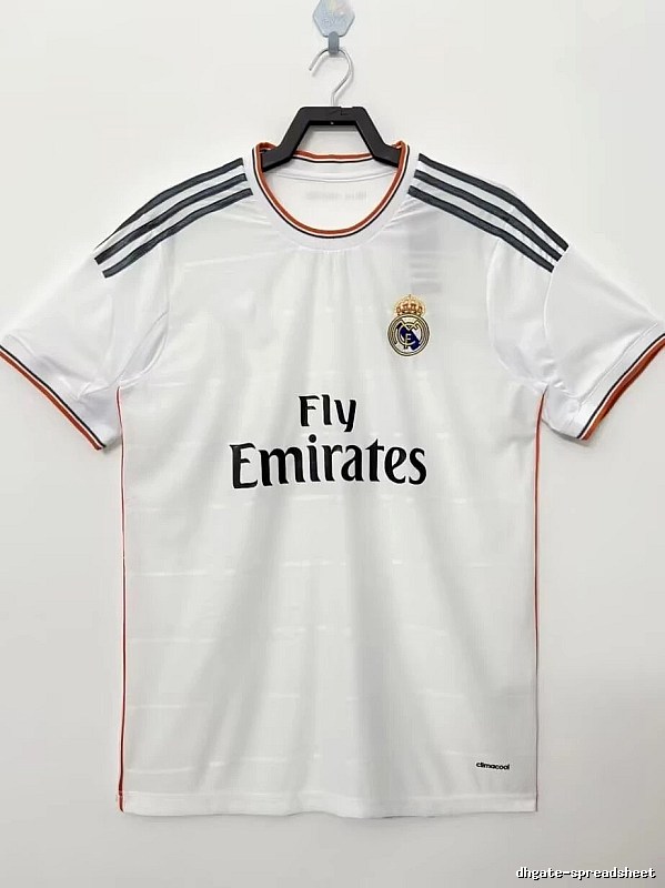 Real Madrid Summer Retro Teka soccer jersey White Retro Football with Bold Graphic