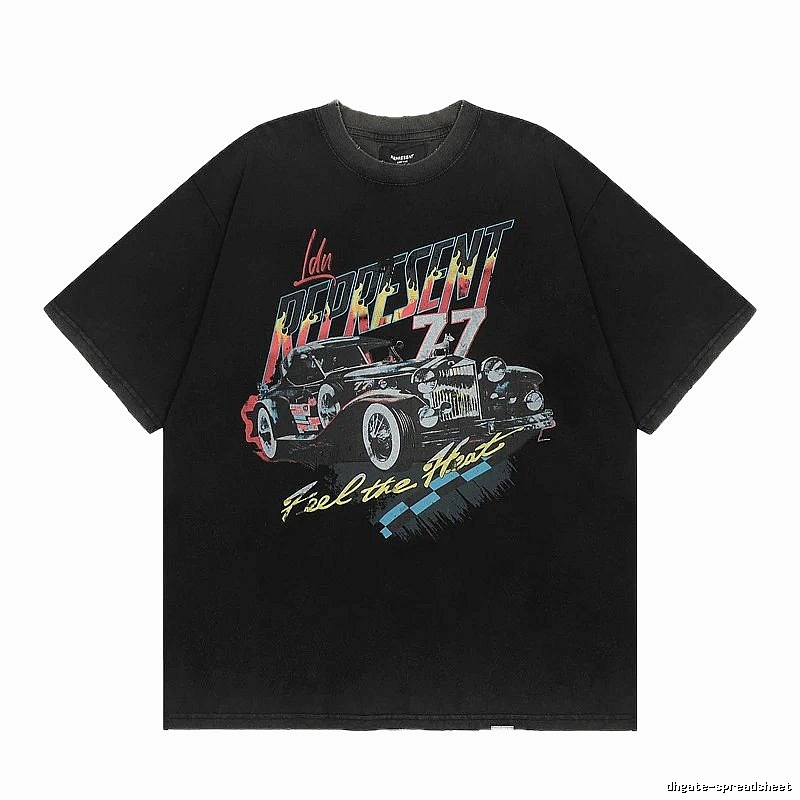 Represent American Retro Classic Car Black T-Shirt