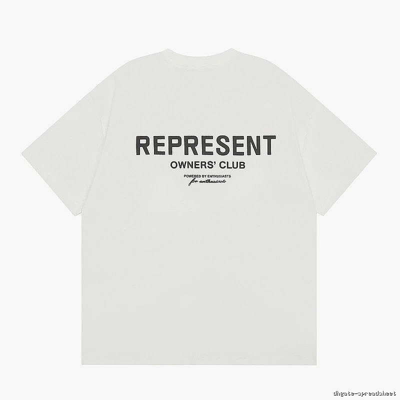 Represent White Style 801 Owners Club T-Shirt Color Pop Logo