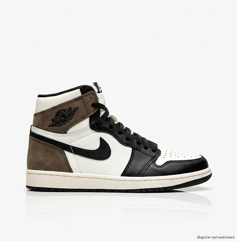 Retro Style Black and Brown Jordan AJ1 Shoes