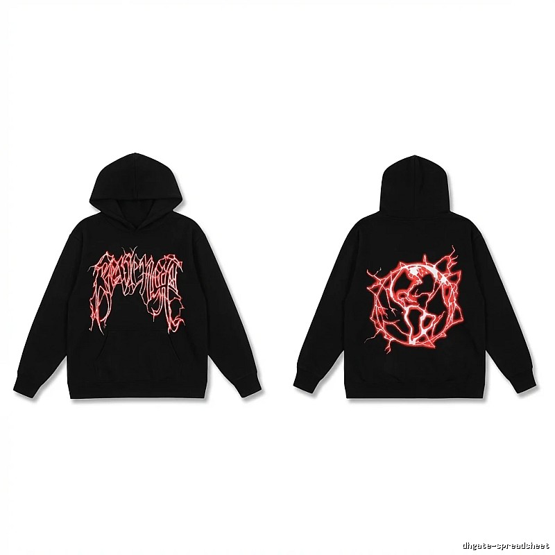 Revenge Dark Style Red Pattern Hoodie