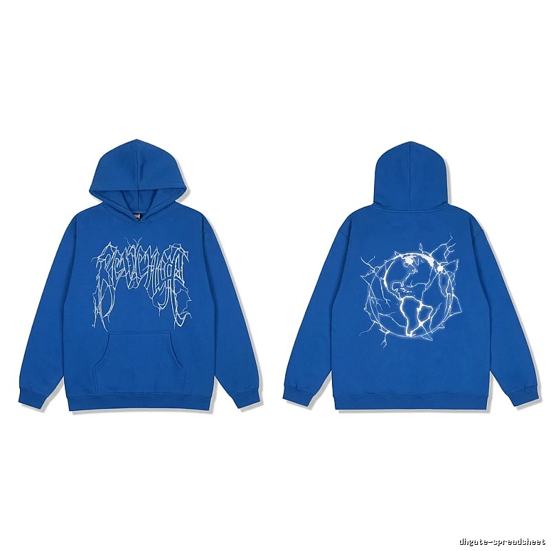 Revenge Lightning Wind Blue Hoodie