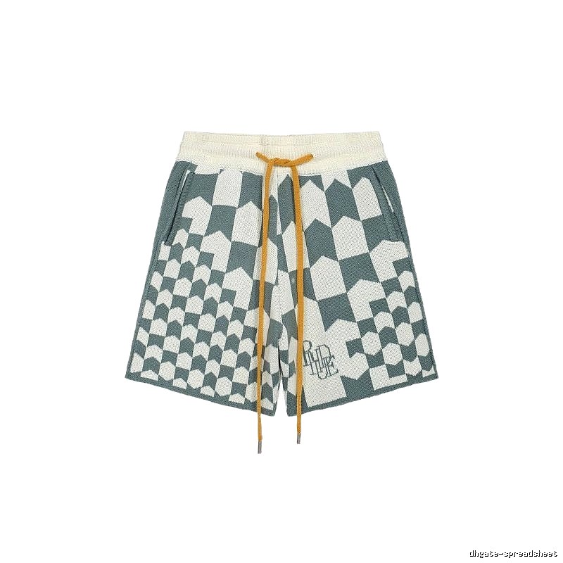 RHUDE Checkered Casual Shorts
